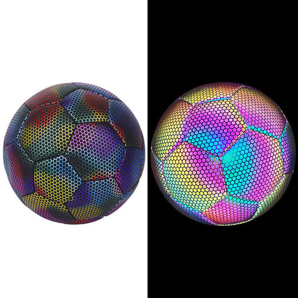 GlowSphere | Reflective Soccer Ball with Holographic Effect | Eye-Catching Design for Stunning Photos 0