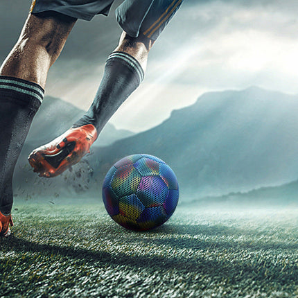 GlowSphere | Reflective Soccer Ball with Holographic Effect | Eye-Catching Design for Stunning Photos 3