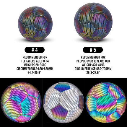 GlowSphere | Reflective Soccer Ball with Holographic Effect | Eye-Catching Design for Stunning Photos 5