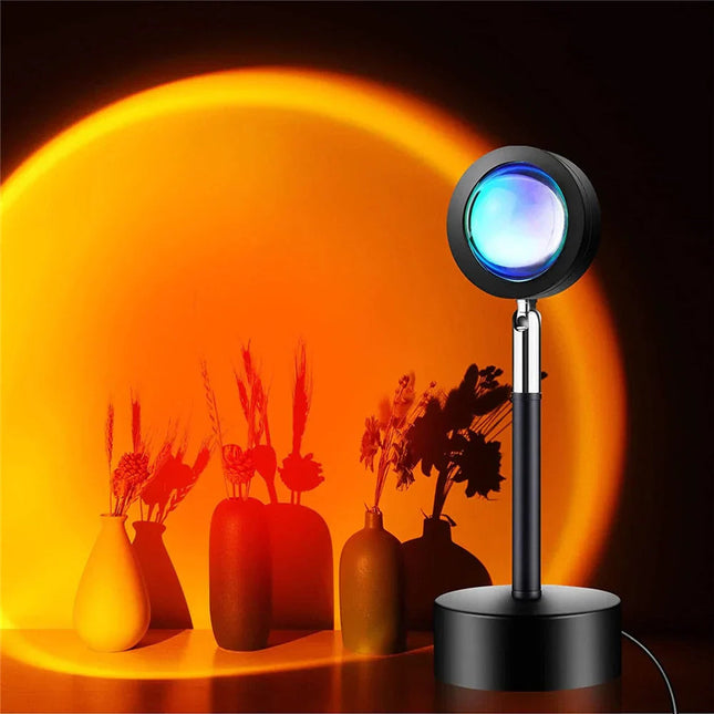 GlowSphere | Sunset Lamp with 4 Color Options & Adjustable Head | Perfect Ambient Lighting for Relaxation 0