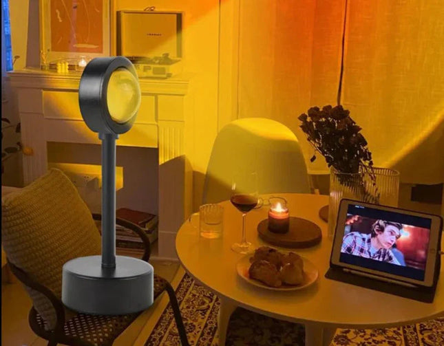 GlowSphere | Sunset Lamp with 4 Color Options & Adjustable Head | Perfect Ambient Lighting for Relaxation 1