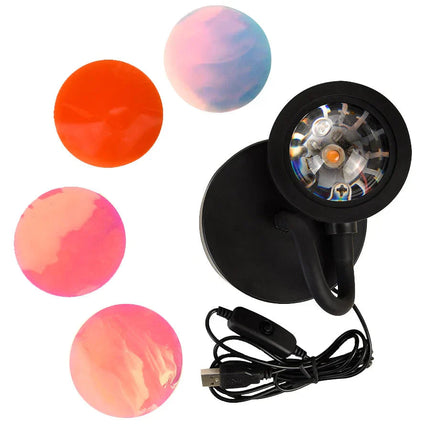GlowSphere | Sunset Lamp with 4 Color Options & Adjustable Head | Perfect Ambient Lighting for Relaxation 3