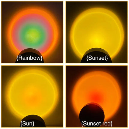 GlowSphere | Sunset Lamp with 4 Color Options & Adjustable Head | Perfect Ambient Lighting for Relaxation 6