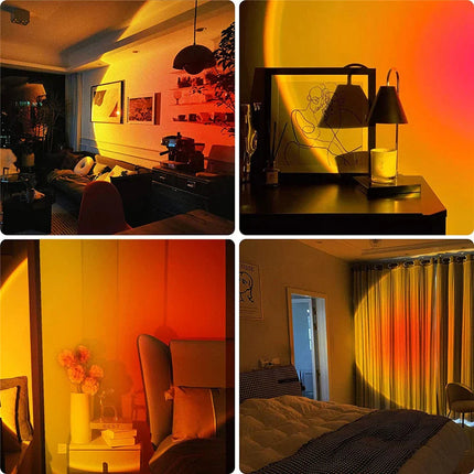 GlowSphere | Sunset Lamp with 4 Color Options & Adjustable Head | Perfect Ambient Lighting for Relaxation 7