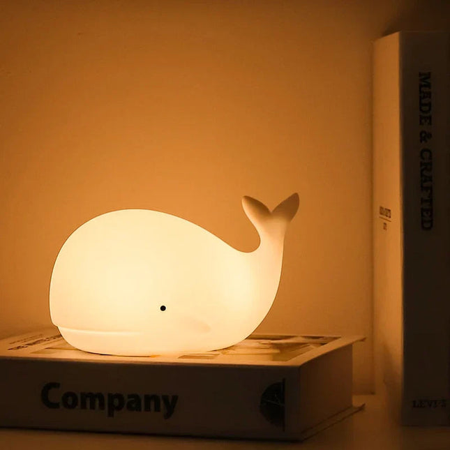 GlowWhale | Color Changing Night Light with Touch Control | Safe LED Light for Calming Sleep 0