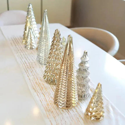 Glowing Christmas Tree Set | Elegant Holiday Decor with Timer & Amber Lights for Cozy Ambiance 4