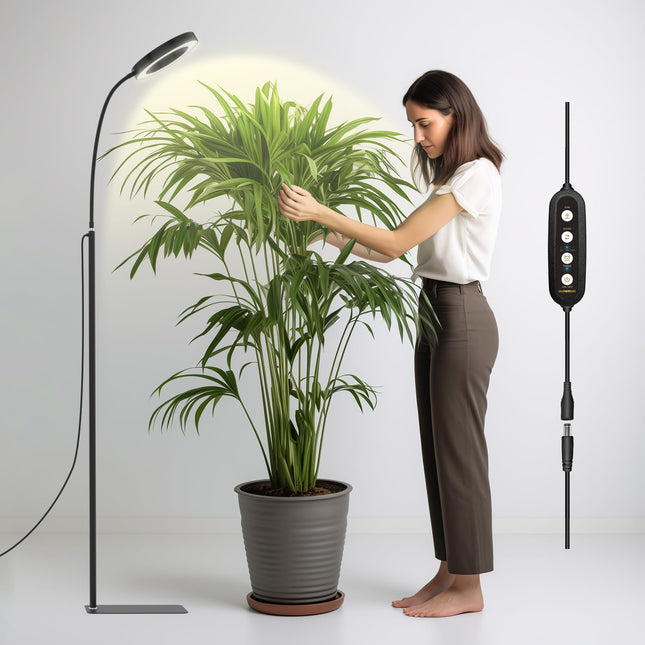 Glowrium | LED Grow Light for Indoor Plants with Full Spectrum & Adjustable Height | Optimal Growth Solution 0
