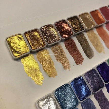 Metallic Watercolor Paints, Art Supplies for Artists and Beginners