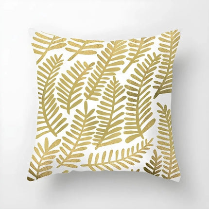 Decorative Pillow Covers 18x18, Gold Throw Pillow Cover