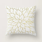 Decorative Pillow Covers 18x18, Gold Throw Pillow Cover, Geometric Cushion Cover for Sofa and Bed
