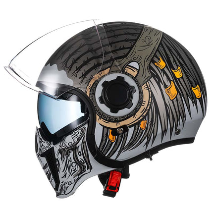 Modular Moto Helmet, DOT Approved Motorcycle Helmet with Double Visor, Full Face Helmet with Removable Chin Guard – image 22