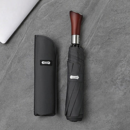 Automatic Umbrella with Wooden Handle – image 5