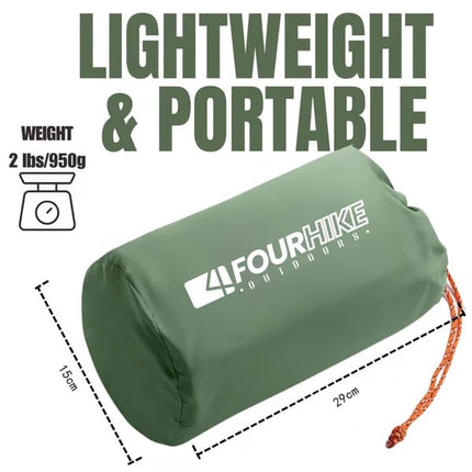GreenCloud Air Sleeping Pad | Inflatable Camping Pad with Built-in Pillow | Ultimate Comfort for Outdoor Adventures 4