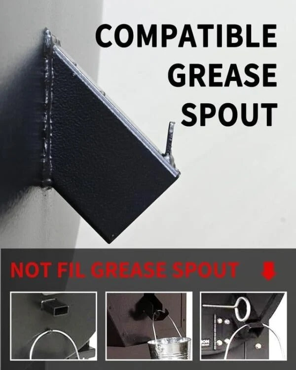 Grill Grease Collector | Enhanced Design with Secure Lid & Reusable Liner for Easy Cleanup 1