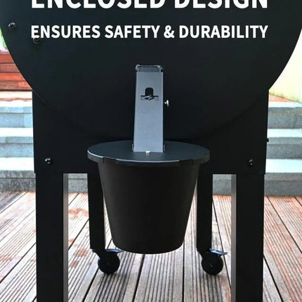 Grill Grease Collector | Enhanced Design with Secure Lid & Reusable Liner for Easy Cleanup 5