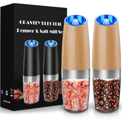 GrindMaster Duo | Rechargeable Electric Pepper and Salt Mill Set with Adjustable Grind Settings | Effortless One-Handed Operation for Perfect Seasoning 2