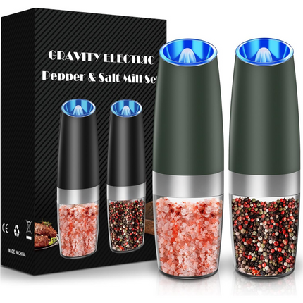 GrindMaster Duo | Rechargeable Electric Pepper and Salt Mill Set with Adjustable Grind Settings | Effortless One-Handed Operation for Perfect Seasoning 7