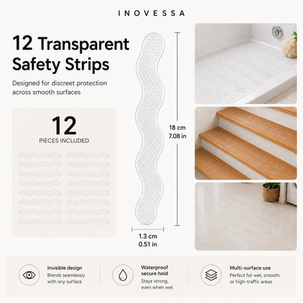 Non Slip Tape for Bathtub and Shower, Anti Slip Tape for Wooden Stairs and Tile Floors – image 8