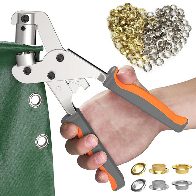 Grommet Master Kit | Heavy-Duty Grommet Tool with Double Leverage | Effortless Installation for DIY Projects 0