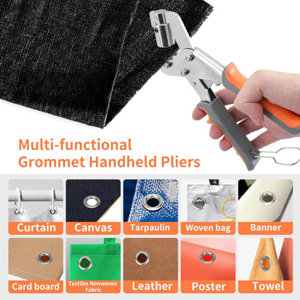 Grommet Master Kit | Heavy-Duty Grommet Tool with Double Leverage | Effortless Installation for DIY Projects 2