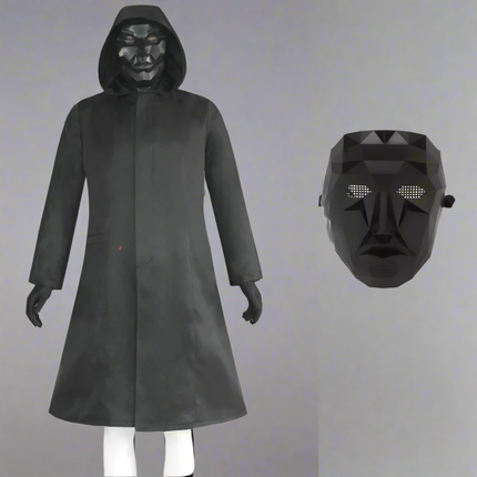 Guard Mask Costume Set | Adult Jumpsuit with Accessories for Bold Dress-Up 12