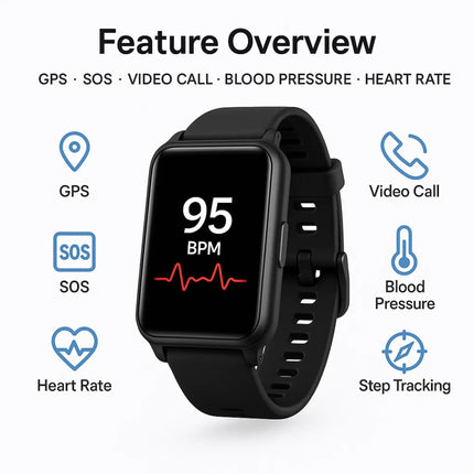 Guardian Watch | Smartwatch for Seniors with Fall Detection & GPS Tracking | Essential Safety Features for Independence 2