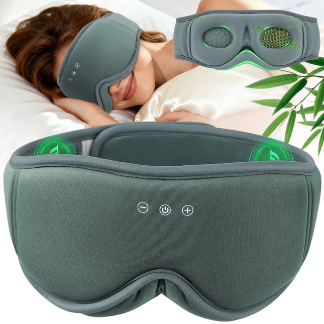 ComfortZone | Bluetooth Sleep Eye Mask with 3D Blackout Design | Binaural Stereo Sound for Deep Relaxation