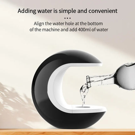 Anti-Gravity Humidifier with Soothing Mist & LED Light | Unique Decorative Accent for Enhanced Relaxation