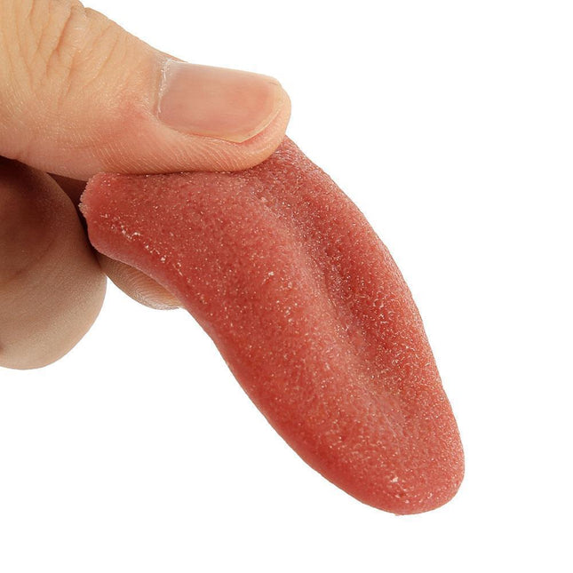 Realistic Fake Tongue, Stretchy Silicone Tongue for Magic Tricks