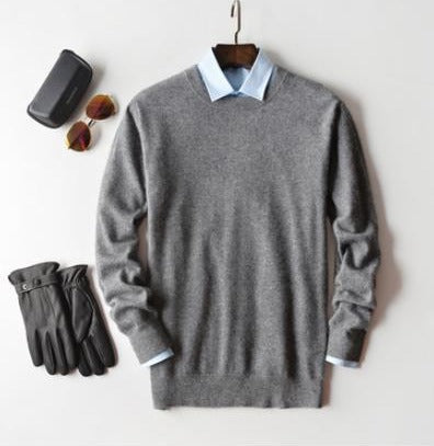 Mens Sweater Pullover, V Neck Sweater in Soft Man Made Cashmere Knit for Everyday Wear – image 9