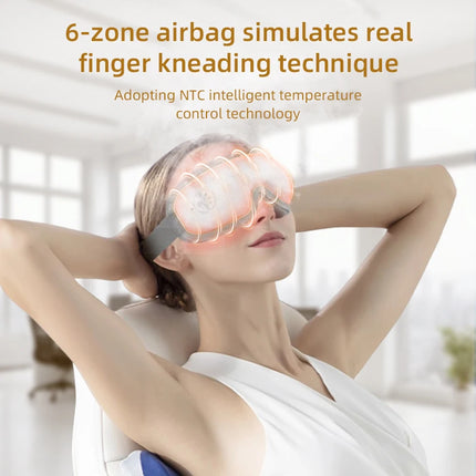 Relaxation Series | Eye Massager with Heat Therapy & Acupoint Kneading | Full Coverage Design for Stress Relief and Comfort