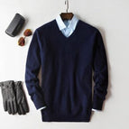 Blue- V-Neck / S