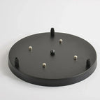 Round - 11.8 inch (30cm) / Black / 3 Holes