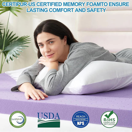 Comfort Rest | All Size Gel-Infused Mattress Topper with Cooling Technology | Soft Bed Pad for Enhanced Sleep Quality