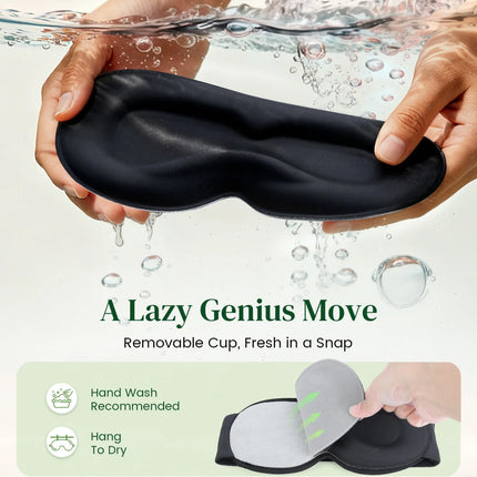 Serenity Collection | Bluetooth 5.4 3D Sleep Eye Mask with Zero Side Pressure | Breathable & Light Blocking for Restful Sleep
