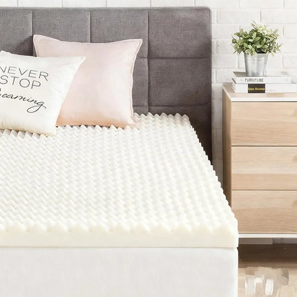 Comfort Rest | Memory Foam Mattress Topper with Gel Infusion | Pressure-Relieving Design for Ultimate Sleep Comfort