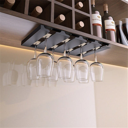 Under Cabinet Wine Glass Rack, Hanging Wine Glass Holder – image 11