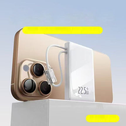 Best Portable Charger | Best Power Bank with Integrated Cables & Fast Charging | Portable Power Bank for iPhone, Samsung & Android
