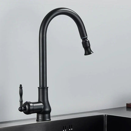 Kitchen Faucet with Pull Out Sprayer, 360 Swivel Water Faucet – image 11