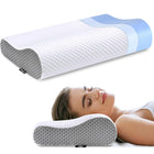 ComfortCloud | Ergonomic Memory Foam Bed Pillow with Cervical Contour | Neck Support for Side, Back & Stomach Sleepers