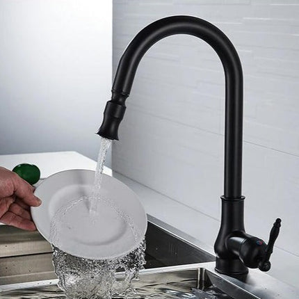 Kitchen Faucet with Pull Out Sprayer, Antique Bronze Kitchen Sink Faucet with Touch Sensor – image 12