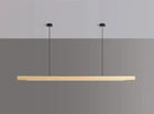 Linear Pendant Light, Wooden Pendant Lamp with Ceiling Plate – image 8