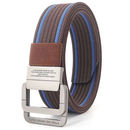 Mens Belt with Double Ring Buckle, Canvas Belt for Women – image 6