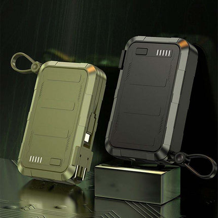 Best Power Bank | 10000mAh Solar Portable Charger with Waterproof Design | Best Portable Power Bank for Camping, Hiking, Travel & Emergency Backup