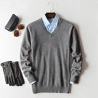 Grey- V-Neck / S