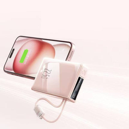 Best Portable Charger | Best Power Bank with Integrated Cables & Fast Charging | Portable Power Bank for iPhone, Samsung & Android
