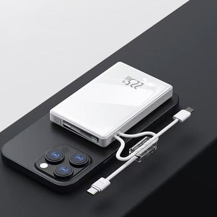 Best Portable Charger | Best Power Bank with Integrated Cables & Fast Charging | Portable Power Bank for iPhone, Samsung & Android