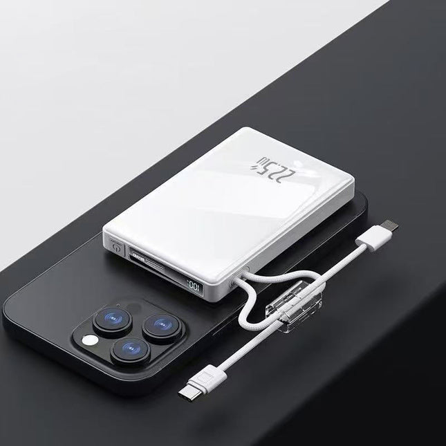 Best Portable Charger | Best Power Bank with Integrated Cables & Fast Charging | Portable Power Bank for iPhone, Samsung & Android