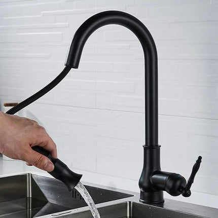 Kitchen Faucet with Pull Out Sprayer, 360 Swivel Water Faucet – image 13
