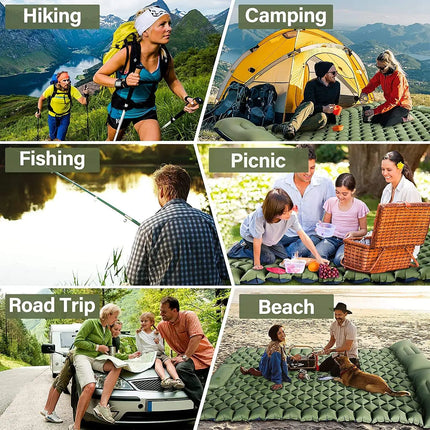 Outdoor Essentials | Ultralight Inflatable Sleeping Pad with TPU Design | Portable Sleeping Pad for Comfort and Convenience